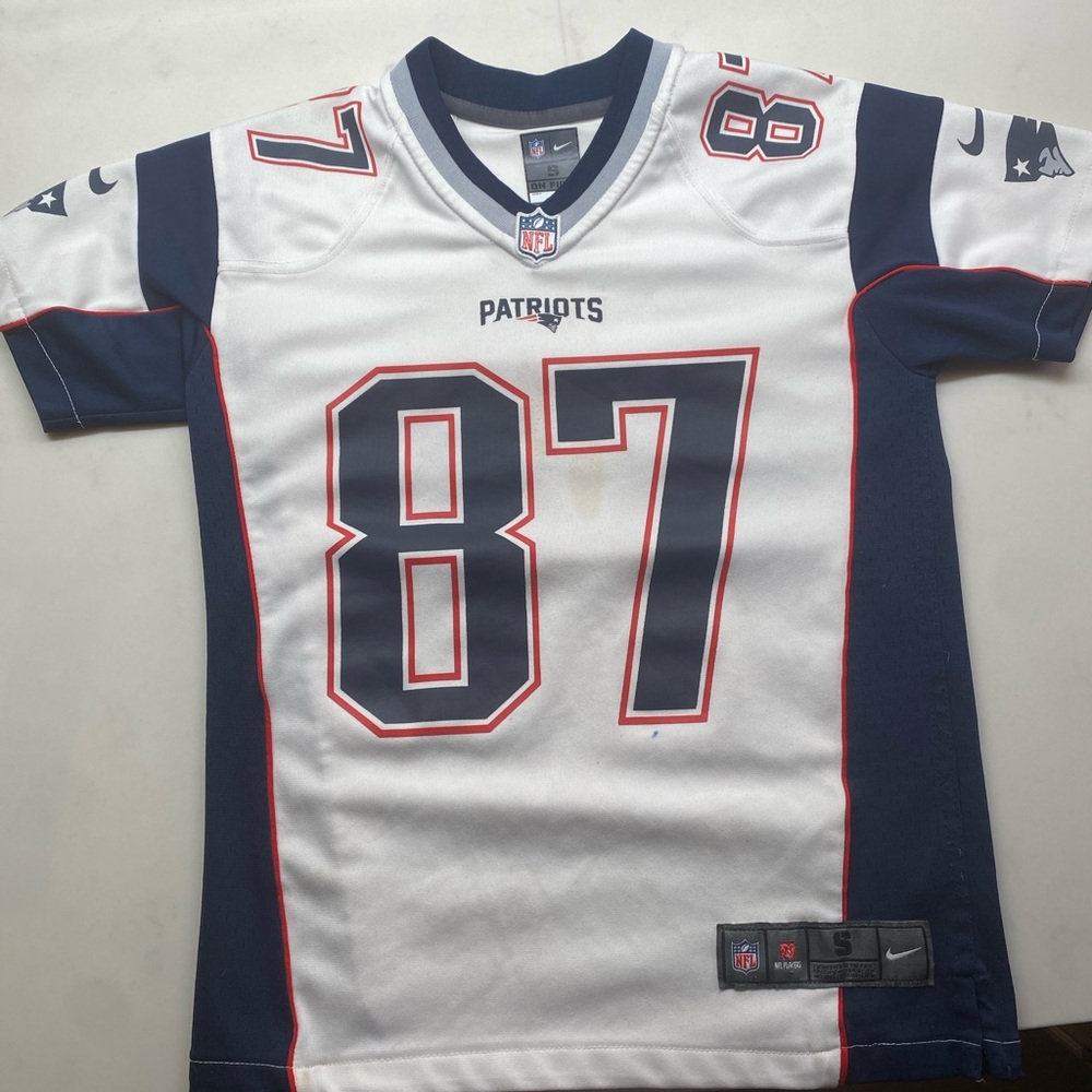 NFL Kids Patriots Jersey - White and Navy